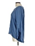 Moa Moa Blue Long Sleeve Blouse Size L - photo 5