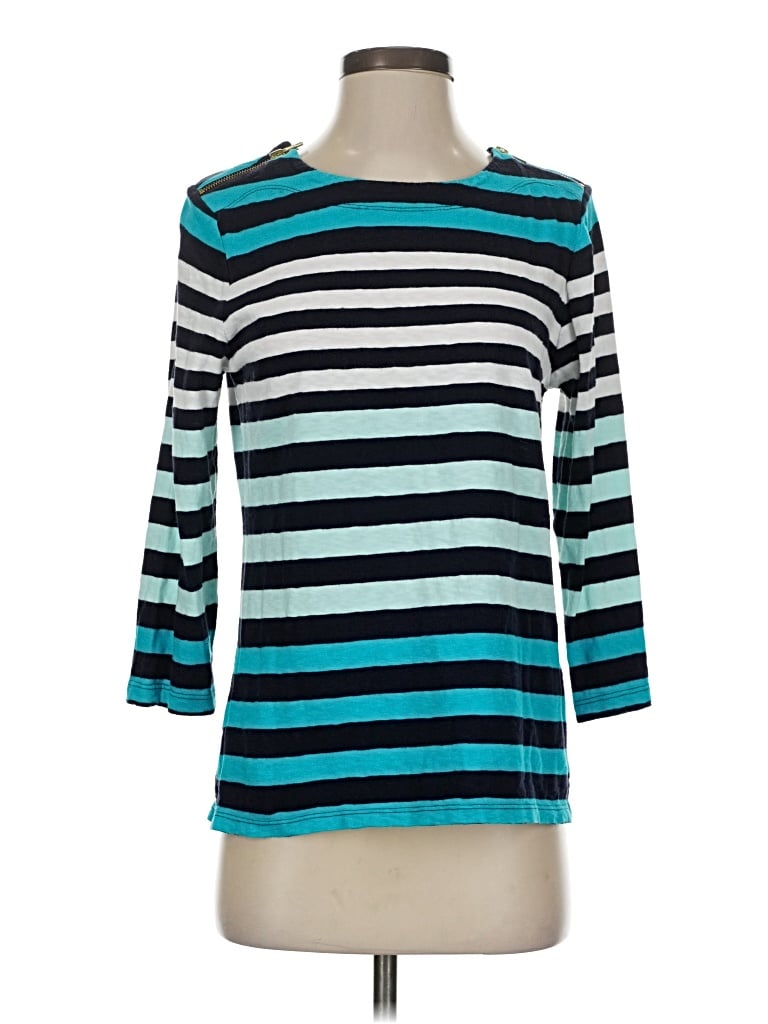 Pre-owned Crown & Ivy 3/4 Sleeve T-shirt In Teal