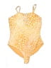 Unbranded Animal Print Yellow Orange One Piece Swimsuit Size L - photo 1