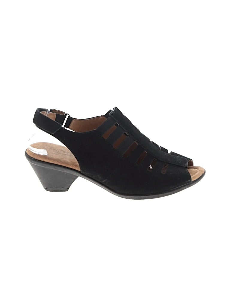 Pre-owned Comfortiva Sandals In Black