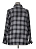 Vanilla Star Plaid Gray 3/4 Sleeve Button-Down Shirt Size XL - photo 2