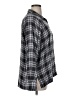 Vanilla Star Plaid Gray 3/4 Sleeve Button-Down Shirt Size XL - photo 4