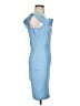 Marciano Solid Blue Cocktail Dress Size 10 - photo 4