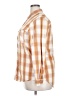 Universal Thread Checkered-gingham Orange Long Sleeve Button-Down Shirt Size XL - photo 5