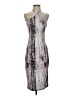 Shein Graphic Silver Cocktail Dress Size 4 - photo 1