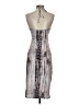 Shein Graphic Silver Cocktail Dress Size 4 - photo 2