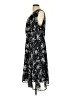 Rush 100% Polyester Print Black Cocktail Dress Size L - photo 5
