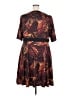 Isabel + Alice Print Brown Casual Dress Size 2X - photo 2
