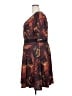 Isabel + Alice Print Brown Casual Dress Size 2X - photo 5