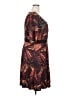 Isabel + Alice Print Brown Casual Dress Size 2X - photo 4