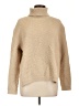 Assorted Brands Chevron-herringbone Tan Turtleneck Sweater Size L - photo 1
