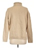 Assorted Brands Chevron-herringbone Tan Turtleneck Sweater Size L - photo 2