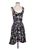 Eight Sixty 100% Rayon Print Blue Casual Dress Size S - photo 1