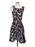 Eight Sixty 100% Rayon Print Blue Casual Dress Size S - photo 2