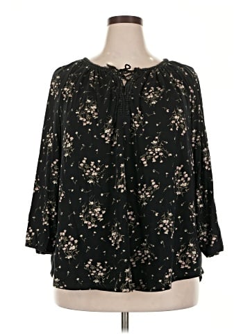 Chaps 3/4 Sleeve Blouse (view 1)