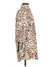 Lyssé Animal Print Brown Tan Long Sleeve Blouse Size XS - photo 4
