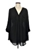 Torrid 100% Polyester Black 3/4 Sleeve Blouse Size Med Plus (00) - photo 1