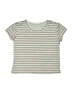 Beautees Stripes Gray Short Sleeve T-Shirt Size 6X - photo 1