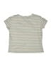 Beautees Stripes Gray Short Sleeve T-Shirt Size 6X - photo 2