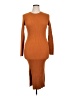 Forever 21 Plus Orange Casual Dress Size 0X - photo 1