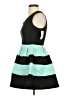 Crystal Doll Color Block Teal Cocktail Dress Size 1 - photo 5