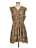 Shein 100% Polyester Paisley Brown Casual Dress Size 12 - photo 1