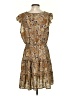 Shein 100% Polyester Paisley Brown Casual Dress Size 12 - photo 2
