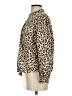 J.Crew 100% Cotton Animal Print Brown Long Sleeve Blouse Size S - photo 5
