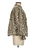 J.Crew 100% Cotton Animal Print Brown Long Sleeve Blouse Size S - photo 4
