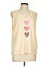 Shein Hearts Ivory Sleeveless T-Shirt Size 12 - photo 1