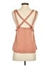 Harlyn 100% Polyester Orange Tan Sleeveless Blouse Size XS - photo 2