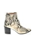 Steve Madden Gold Ivory Ankle Boots Size 7 - photo 1