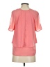 Juicy Couture 100% Polyester Pink Short Sleeve Blouse Size S - photo 2