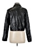 DAZY 100% Polyurethane Metallic Black Jacket Size M - photo 2