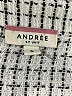 Andree by UNIT 100% Polyester Checkered-gingham White Coat Size S - photo 6