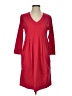 Iridium Solid Red Casual Dress Size S - photo 1