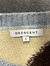 Crescent Color Block Blue Pullover Sweater Size S - photo 7