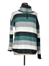 Carve Designs Stripes Teal Turtleneck Sweater Size XL - photo 1