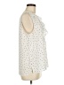 Vince Camuto Polka Dots Ivory Sleeveless Blouse Size M - photo 4