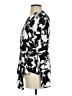 Halston 100% Polyester Print Black Long Sleeve Blouse Size S - photo 5