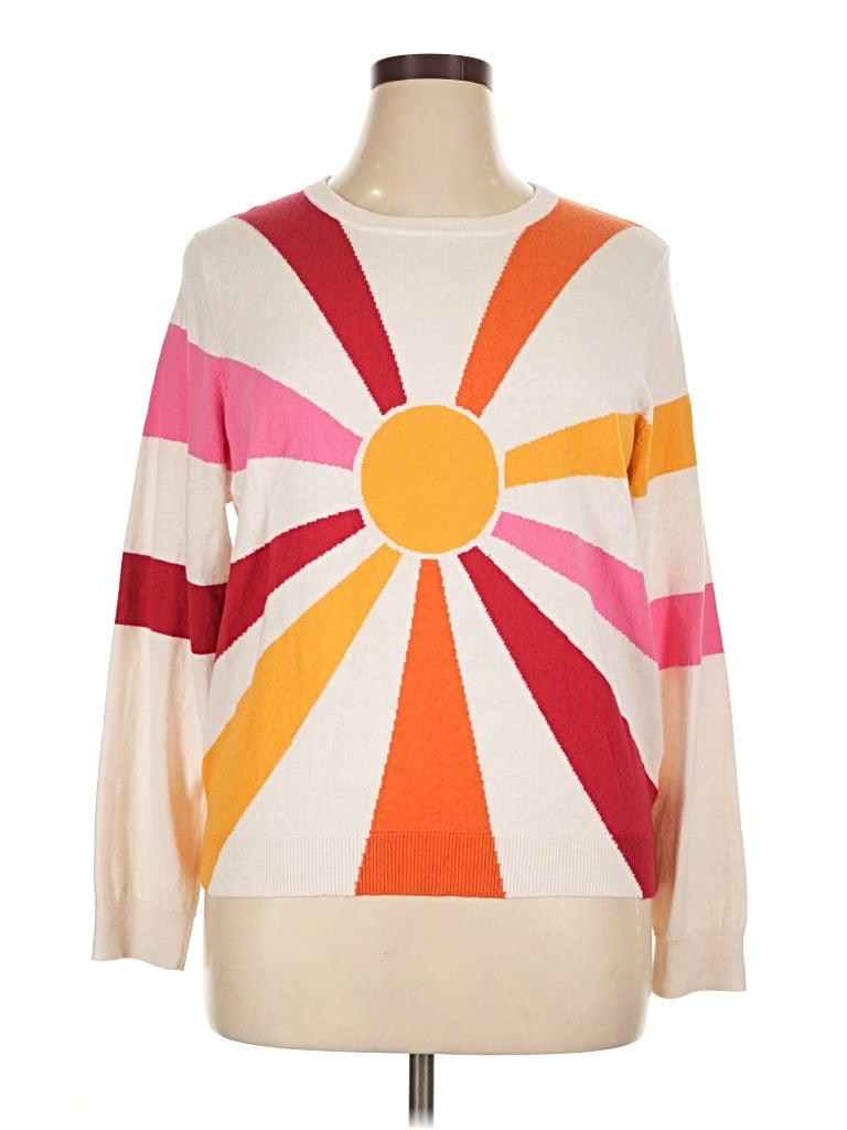 Pre-owned Marine Layer Pullover Sweater In White