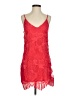 Express 100% Polyester Red Cocktail Dress Size S - photo 1