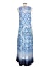One World Print Blue Casual Dress Size L - photo 2