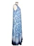 One World Print Blue Casual Dress Size L - photo 4