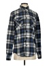 Coastal Plaid Gray Long Sleeve Button-Down Shirt Size S - photo 1