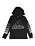 Adidas 100% Cotton Black Pullover Hoodie Size 8 - photo 1