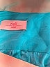Lux 100% Silk Teal 3/4 Sleeve Silk Top Size S - photo 7