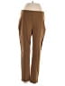 Harve Benard Solid Brown Casual Pants Size S - photo 1