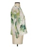 Vince Camuto 100% Polyester Tropical Floral Ivory Green 3/4 Sleeve Blouse Size XXS - photo 4