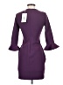 Likely Solid Purple Cocktail Dress Size 0 - photo 2